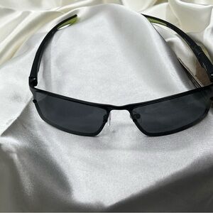 Foster Grant Ironman Black Sunglasses